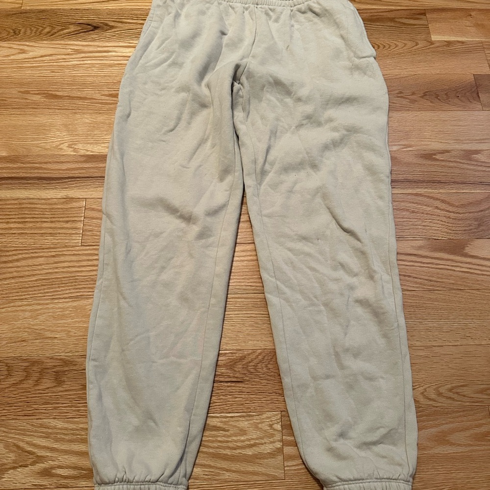 Garage Cream Jogger Pants